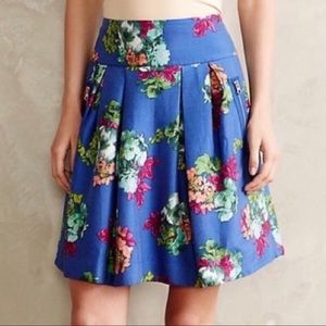 Maeve Anthropologie A-Line floral skirt size 2
